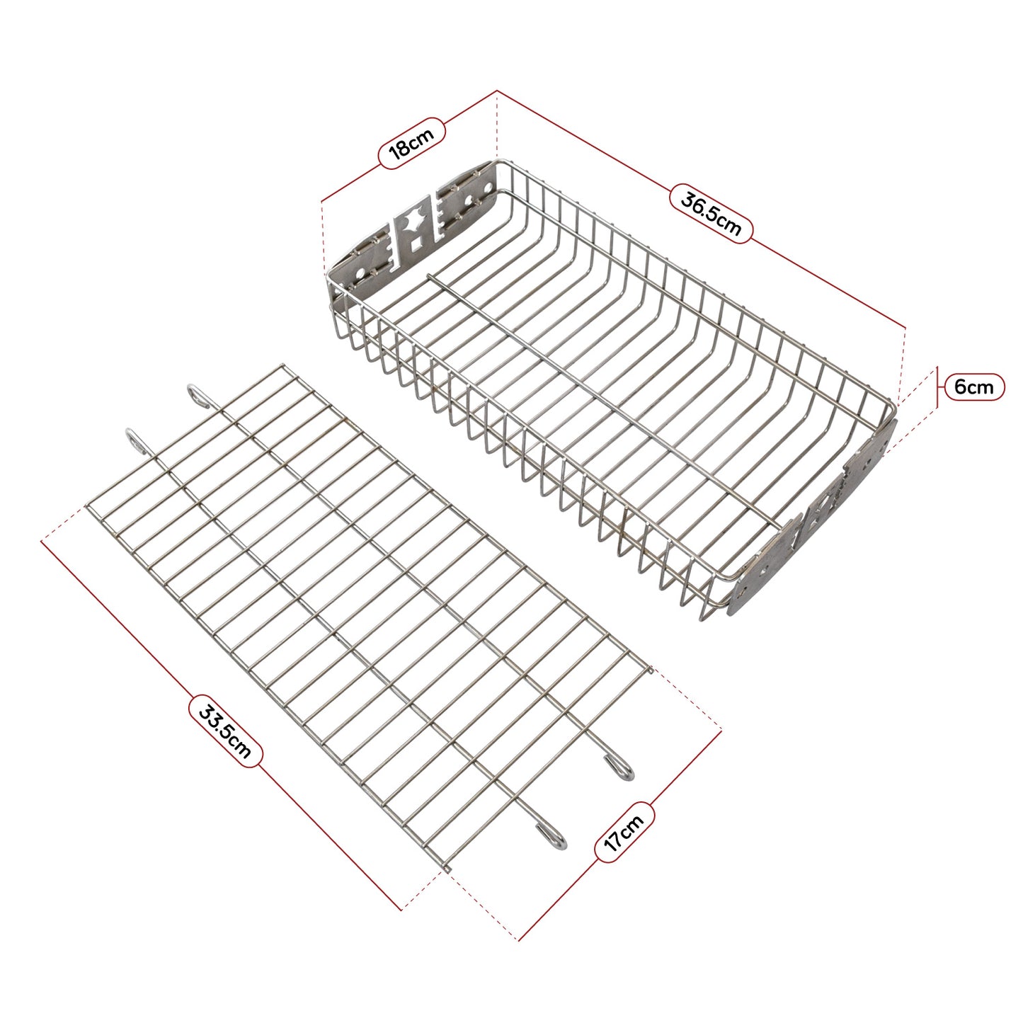 Parrilla asadora Portátil Kanka Acero inoxidable con Rejilla para Asados