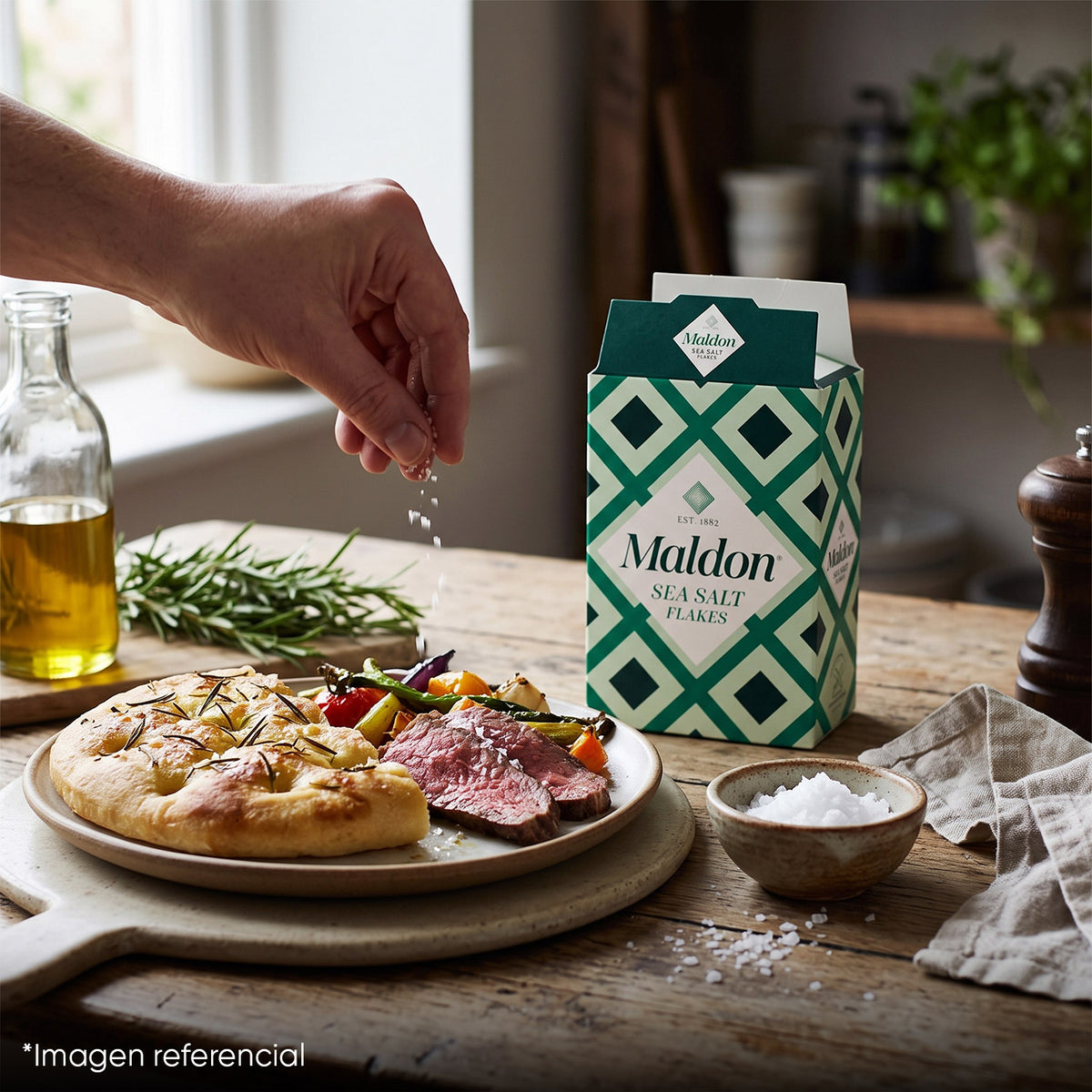 Combo Maldon Sea Salt Flakes + Smoked Sea Salt 125 g