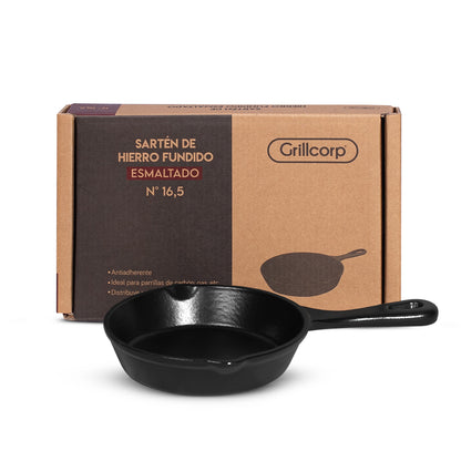 Sartén N° 16.5 de Hierro Fundido Esmaltado | Grillcorp
