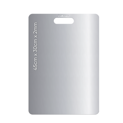 Tabla de Acero Inoxidable AISI 316 (45cm x 30cm) - Grado Quirúrgico | Grillcorp