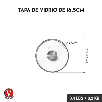 Tapa de Vidrio para Sartén Redondo | Victoria