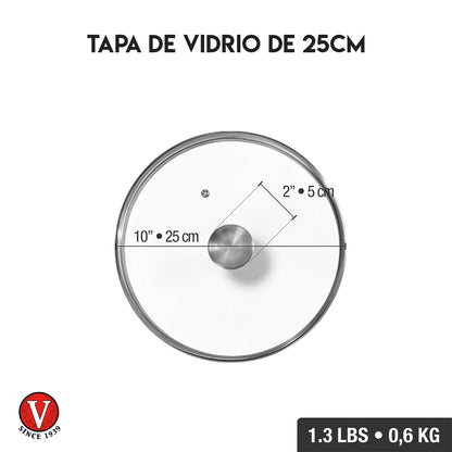 Tapa de Vidrio para Sartén Redondo | Victoria