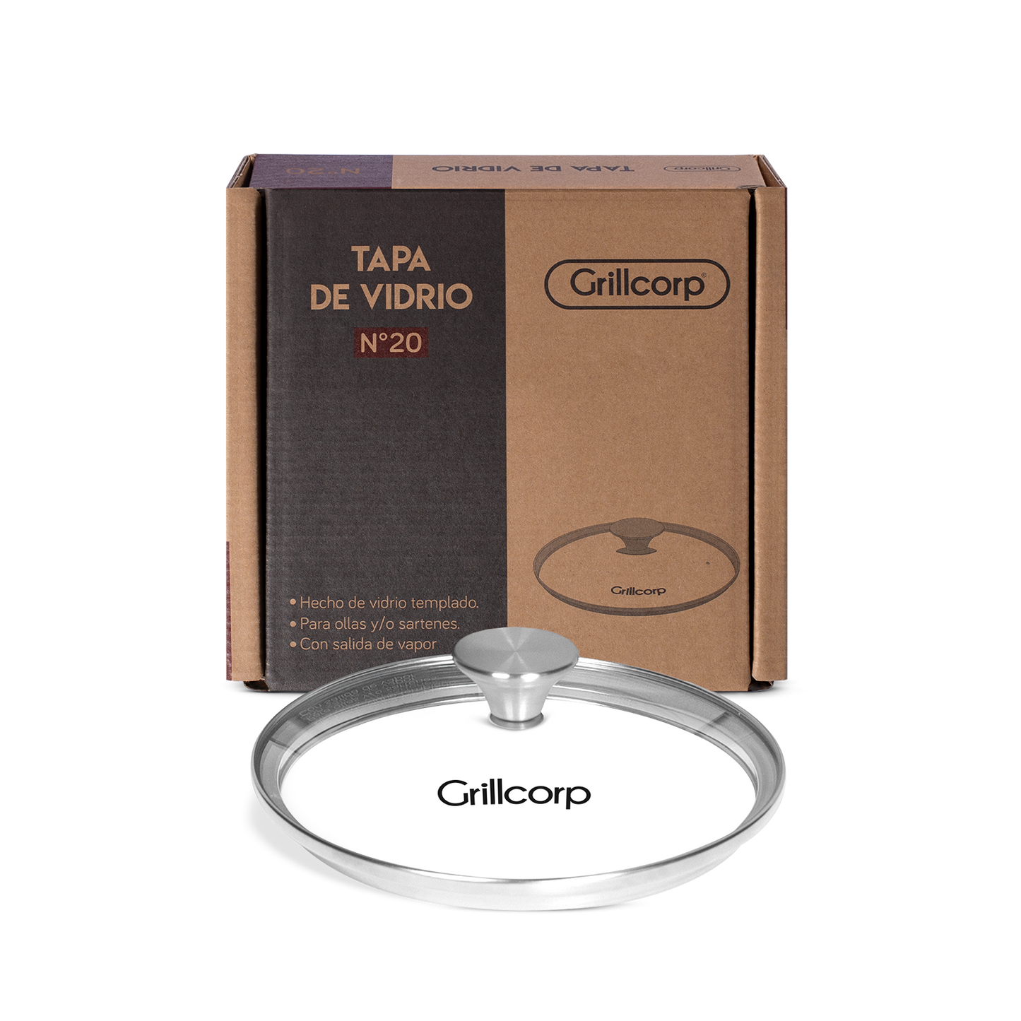 Tapa de Vidrio para Sartén Redondo | Grillcorp