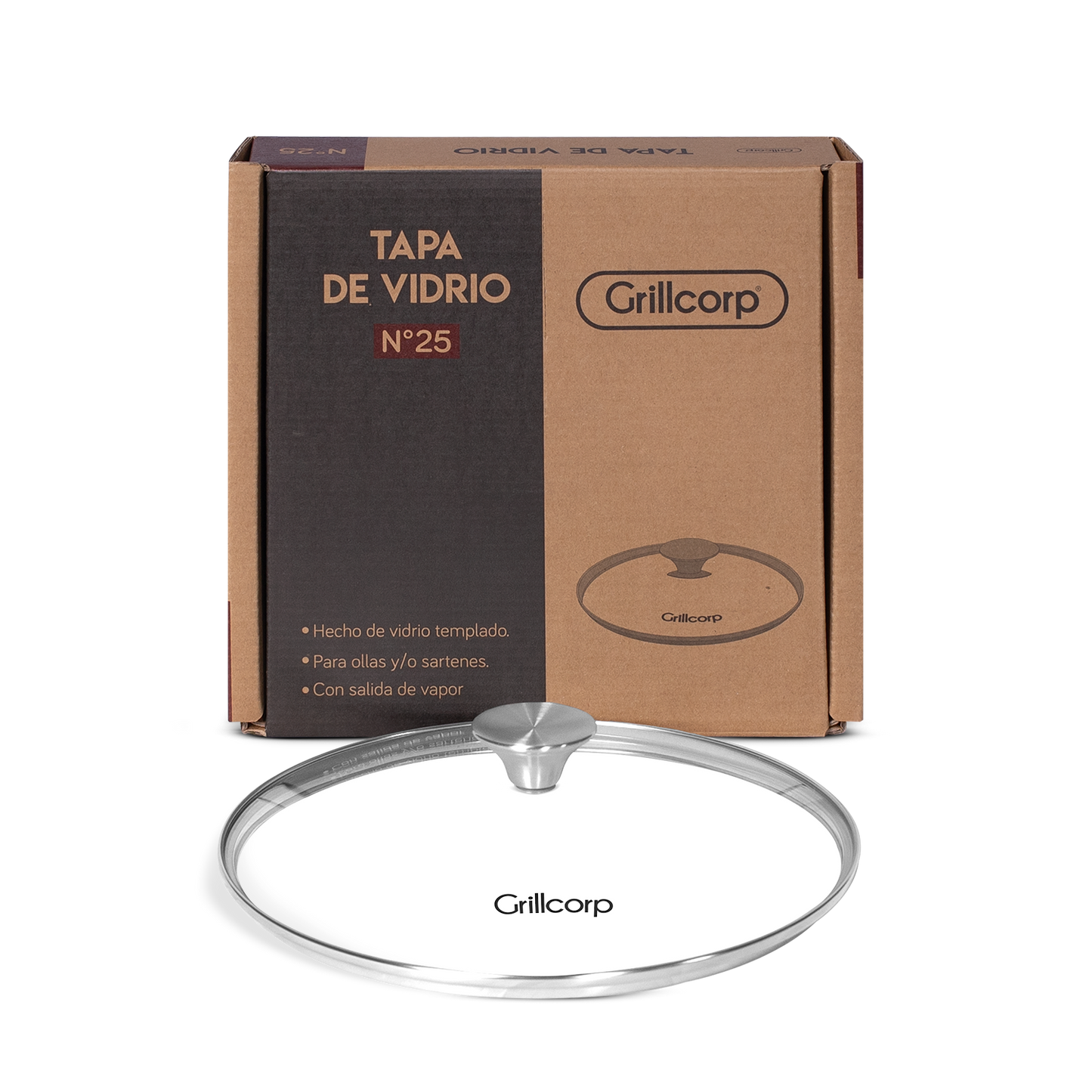 Tapa de Vidrio para Sartén Redondo | Grillcorp