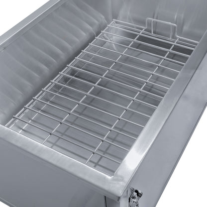 Caja China Grande Inoxidable con Parrilla de Levante